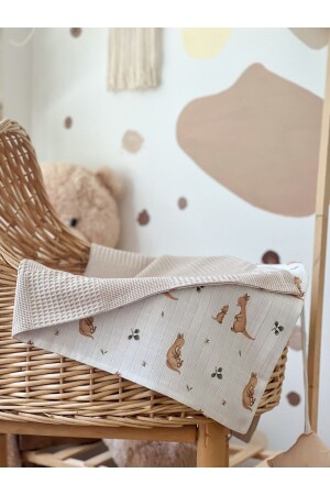 Double Sided Muslin Baby Blanket Baby Blanket Muslin Baby Blanket 100x100 Cm - Milna Baby&Kids