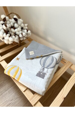Double Sided Muslin Baby Blanket Muslin Baby Blanket Multi-Purpose Muslin 100x100cm - Milna Baby&Kids