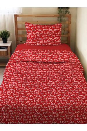 Double-Sided New Year's Special Patterned 2-Piece Set Printed Single Duvet Cover Set Without Sheets 15706 - Evmila