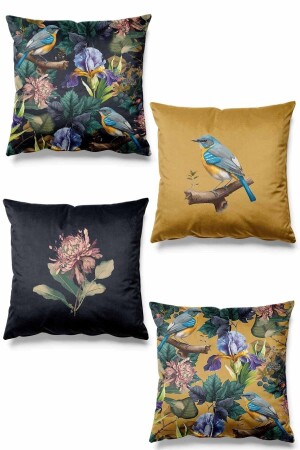Double Sided Printed Equator Patterned 4-Piece Suede Throw Pillow Case - Pilloveland
