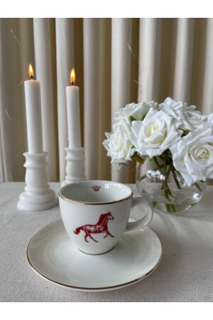 Double Sided Royal Series Porcelain Teacup 041 - BOES Porselen