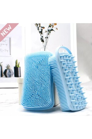 Double-Sided Silicone Body and Hair Care Brush - Shampoo Comb that Massages Hair and Body Skin - Pop Beauty
