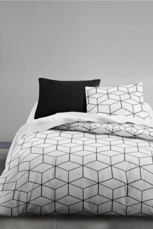 Double Sided Single Duvet Cover Set with Elastic Sheet AWCT-0352 - Always