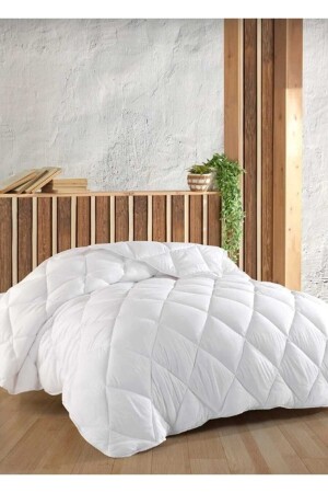 Double Silicone Quilt 195 X 215 Cm Cotton Machine Washable White 083665765 - AYHOME