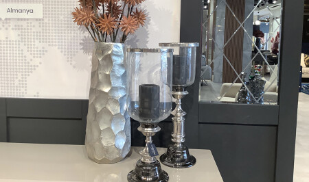 Double Silver Candlestick - 20200 - Cadde Yıldız
