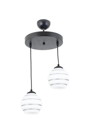 Double Special Striped Glass Model Modern Pendant Lamp Chandelier LMBDR3548SS - Lambadar