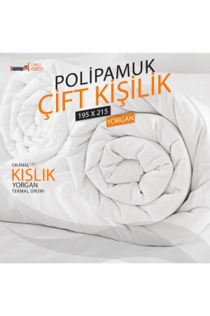 Double Thermal Winter Puffysoft Poly Cotton -195x215 Quilt - Uykuperest