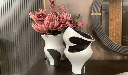 Double Vase with Flowers - 20309 - Cadde Yıldız