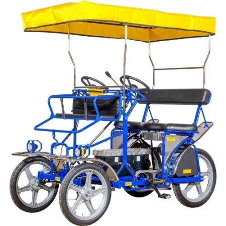 Double velomobile Ciclofan E-Sirenetta with electric assist mechanism - Ciclofan
