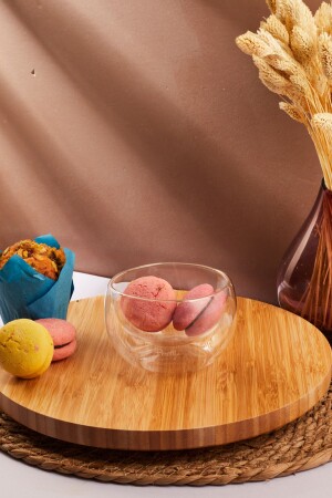 Double Walled Glass Bowl Snack Presentation Holder 300 ml 12480 - Perotti