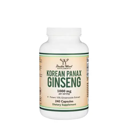 Double Wood Supplements Korean Panax Ginseng (240 Capsules) - Double Wood Supplements