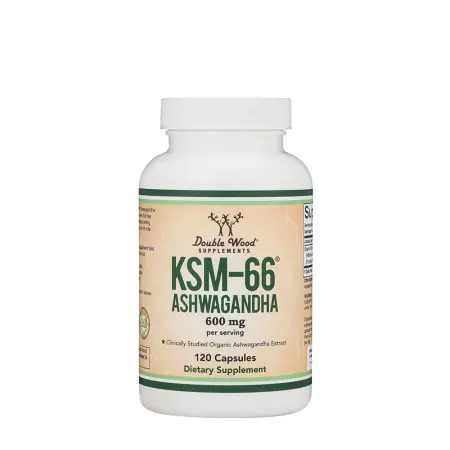 Double Wood Supplements KSM-66 Ashwagandha 600 mg (120 Capsules) - Double Wood Supplements
