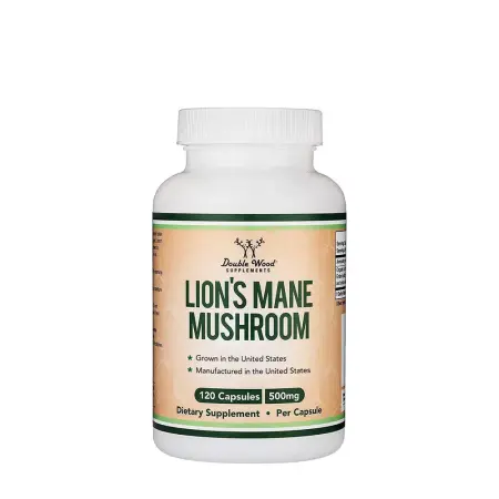 Double Wood Supplements Lion's Mane Mushroom (120 Capsules) - Double Wood Supplements