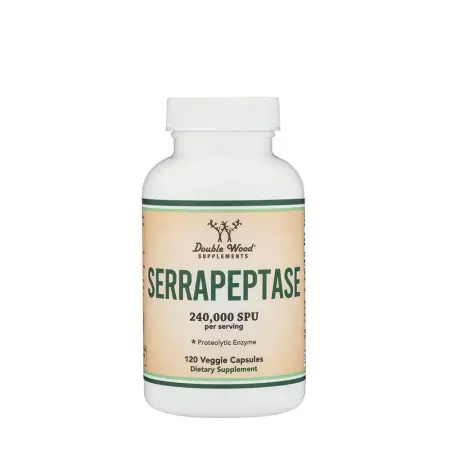Double Wood Supplements Serrapeptase (120 Capsules) - Double Wood Supplements