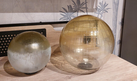 Double Yellow Sphere Object - 20405 - Cadde Yıldız