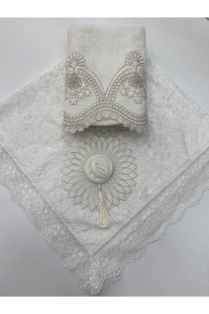 Dowry French Laced 2-Piece Towel Bundle Set - Ayhanhome