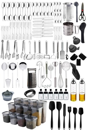 Dowry List 12 Persons Cutlery Set, 72 Pieces Cutlery Storage Container T0904KV53 - Mirilliahome