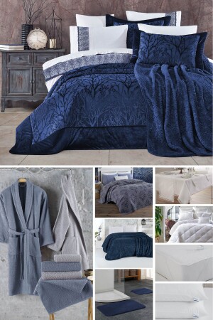 Dowry Package 51 Pieces Spring Navy Blue - Elart