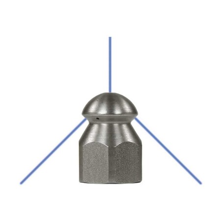 Drain cleaning nozzle three-way R+M 1/4