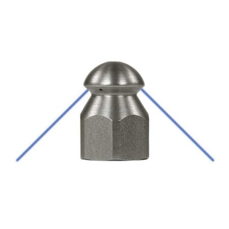Drain cleaning nozzle two-way R+M 1/4