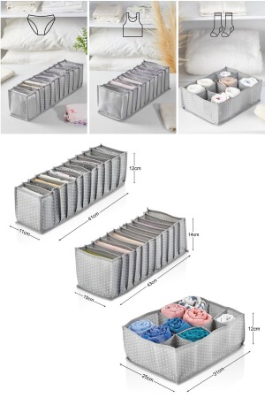 Drawer Underwear and Socks Organizer Set Spotted GB-SM12 - Serstil