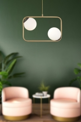 Dream 2Li Eskitme Modern Sarkıt Mutfak Yatak odası Salon Avize 3703-02-FR - Apliqa