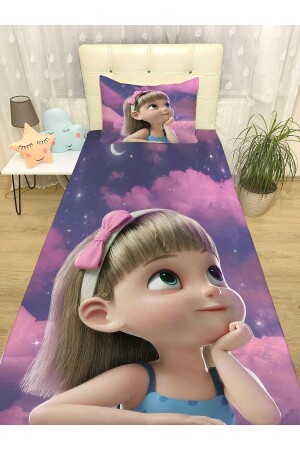 Dreamer Girl Patterned Bedspread and Pillow evortu1393 - Evpanya