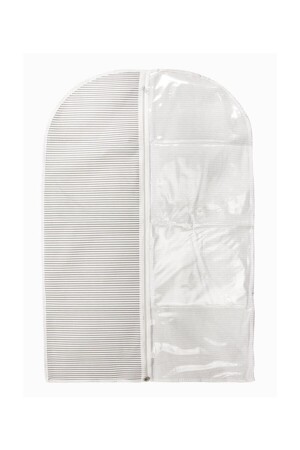 Dress Cover with Window 60x130 Gray Striped 66170920224 - Winbox
