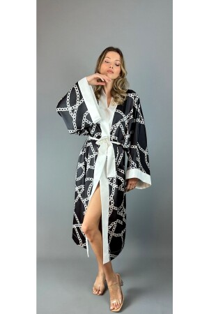 Dressing Gown Kimono Satin - Agepta Women Collection