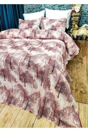 Dried Rose Tree Pattern Single Duvet Cover Set ünağaç11 - üntaş