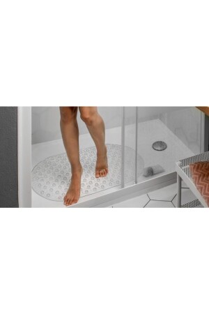 Drop Pattern Bathtub Anti-Slip Suction Cup Mat 38cmx70cm sermat drop pattern suction cup mat - Sermat