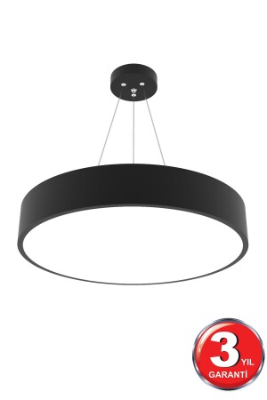 Drum 40cm (BLACK CASE, WHITE LIGHT) Modern Led Chandelier with LED, Living Room, Kitchen, Living Bedroom, Pendant Lamp Drum 40cm Black 6500K - Hegza Lighting