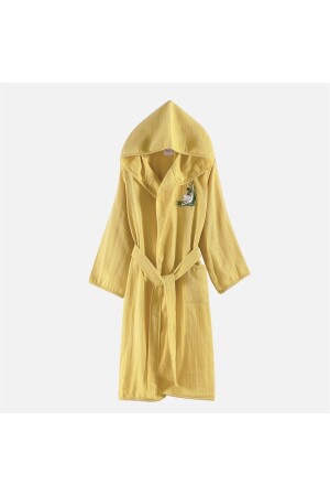 Duck Embroidered Children's Muslin Bathrobe MIMUBM136CK22FS1 - Miespiga