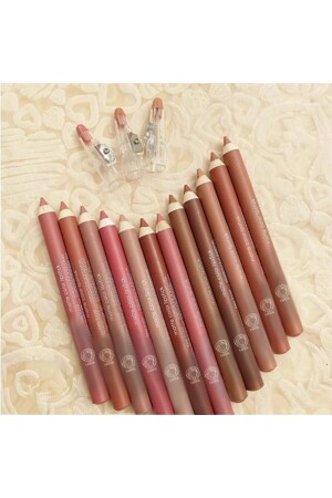 Dudak Kalemi Matte Color Lipstick Jumbo Kalın Kalem Ruj Waterproof 12li Set - Luua