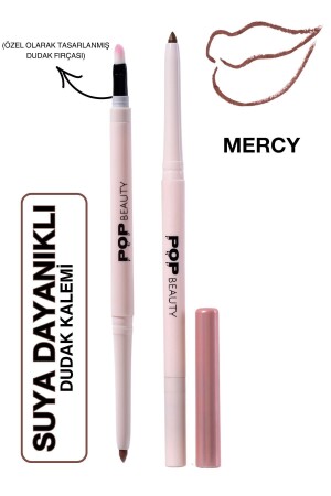 Dudak Kalemi- Suya Dayanıklı- Asansörlü- Waterproof Lıplıner- Mercy - Pop Beauty