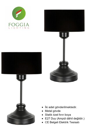 Due-002 Sitatic Black Metal Lampshade DUE-002 - Foggia