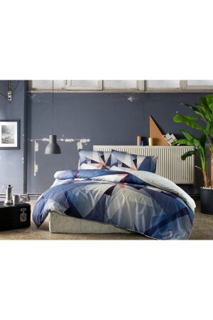 Duncan Ranforce Einzelbettbezug-Set, Marineblau, 000001000042006002 - Taç