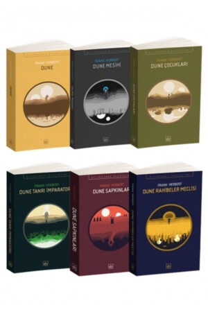 Dune Series 6 Book Set - Dune Messiah - Dune Children - God Emperor - Deviants - İthaki Yayınları