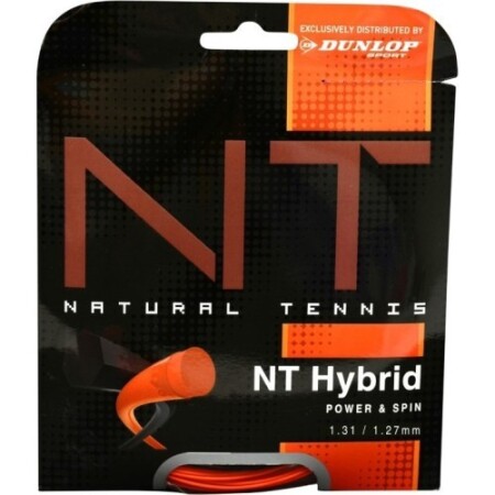 Dunlop NT HYBRID ORANGE 1.31/1.27mm Siyah/Turuncu tenis telleri - Dunlop