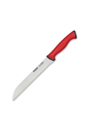 Duo Bread Knife Pro Serrated - Red - 17.5 Cm EVİDEA12862 - Pirge