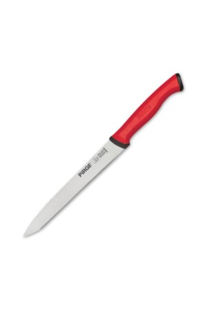 Duo Gemüsemesser gezahnt spitz 13,5 cm roter Griff 34049 - Pirge