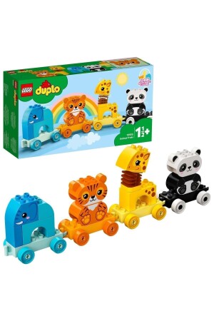 ® DUPLO® My First Animal Train 10955 - Pull-On Animal Toy for Toddlers (15 Pieces) - Lego