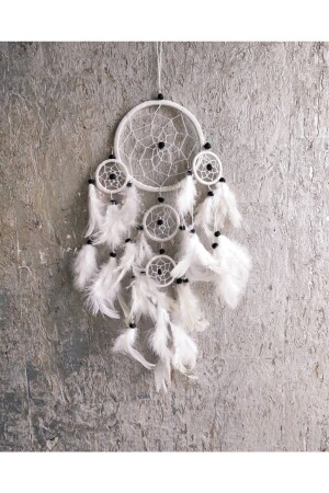 Düş Kapanı- Rüya Kapanı- Dream Catcher 12cm Beyaz - Arte Casero