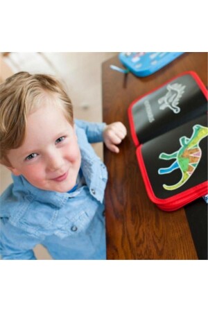 Dust-Free Chalk Coloring Book - Dinosaur MP27685 - Jaq Jaq Bird