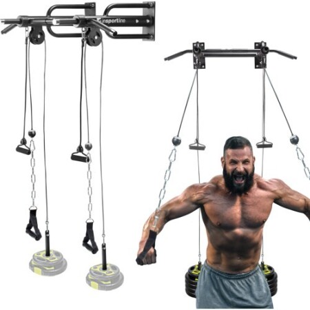 Duvara monte edilebilen makaralı barfiks çubuğu inSPORTline RK180 - inSPORTline