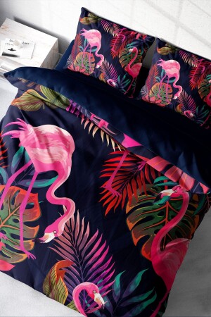Duvet Cover Set 100% Natural Cotton Double 3d Digital Flamingo I monohome8836HF - Monohome
