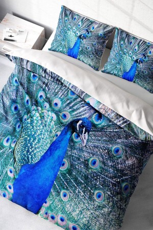 Duvet Cover Set 100% Natural Cotton Double 3d Digital Pauw monohome4586HF - Monohome