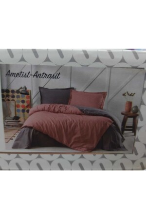 Duvet Cover Set Amethyst Anthracite Colormix Plain S210921-6 - Özdilek