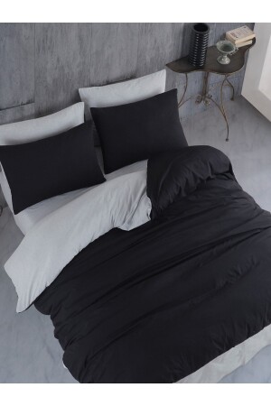Duvet Cover Set King Size Black-gray LVNS-N-79 - NANOSOFT