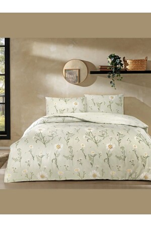 Duvet Cover Set Laurel Green Double Without Elastic 200 Cm X 220 Cm 3464-224 - Taç